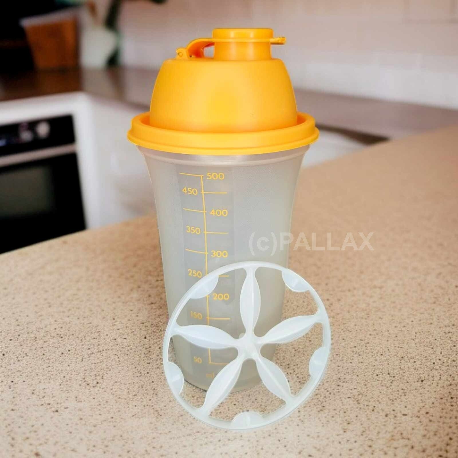 TUPPERWARE D10 MIX-FIX 500 ML ORANGE SCHÜTTELBECHER SHAKER MIX-BECHER