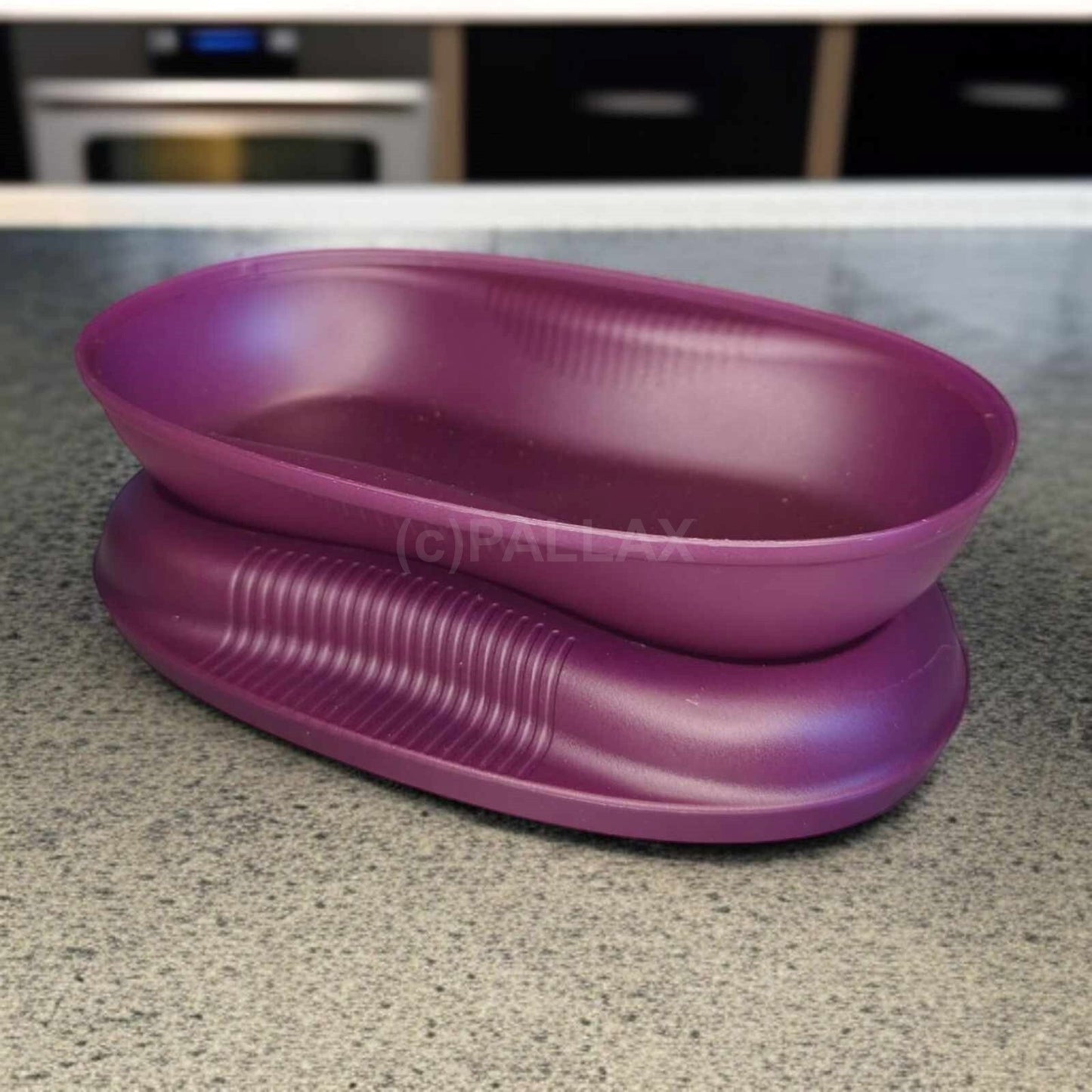 TUPPERWARE I55 OMELETT-MEISTER 430 ML LILA OMELETT AUS DER MIKROWELLE