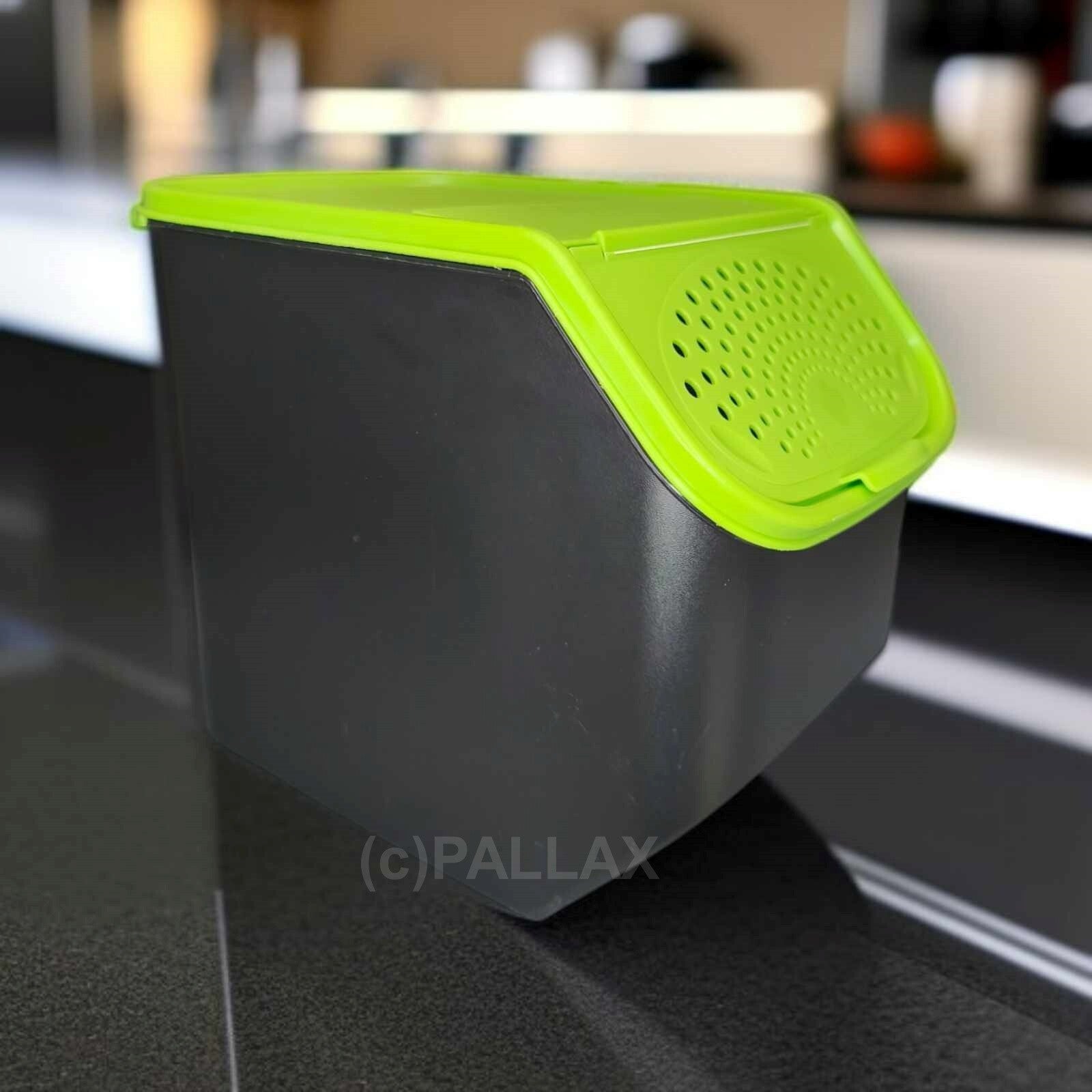 TUPPERWARE A169 KARTOFFEL-LAGER 8,3 L SCHWARZ GRÜN VORRATSBEHÄLTER