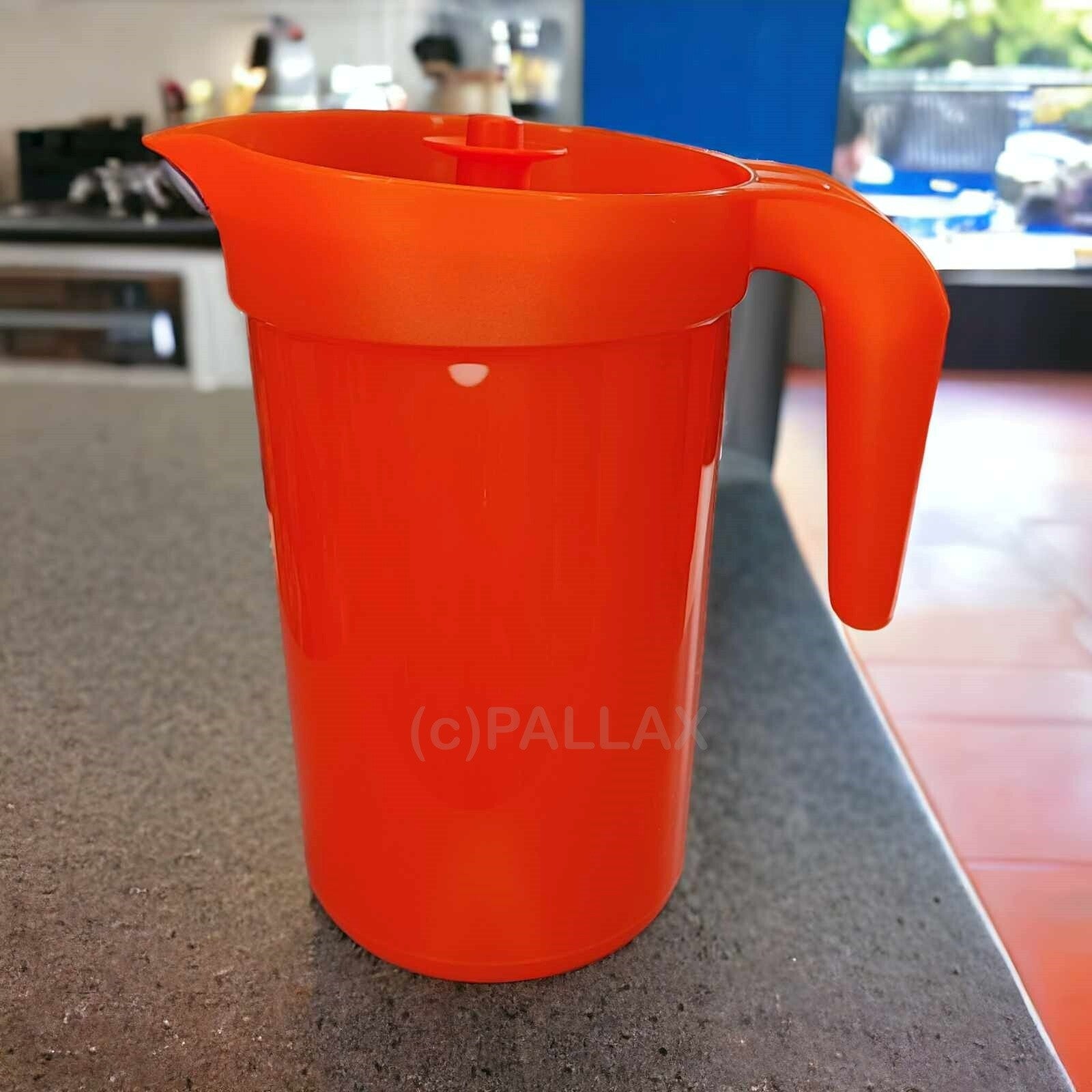 TUPPERWARE PIROSCHKA-KANNE 2,1 L ORANGE MIT FILTER-EINSATZ FÜR FRUCHTSÄFTE