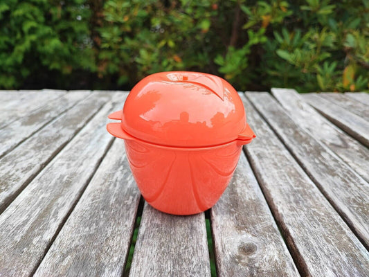 TUPPERWARE ÄPFELCHEN BIG APPLE APFELDOSE PAUSENBOX HELLES ROT