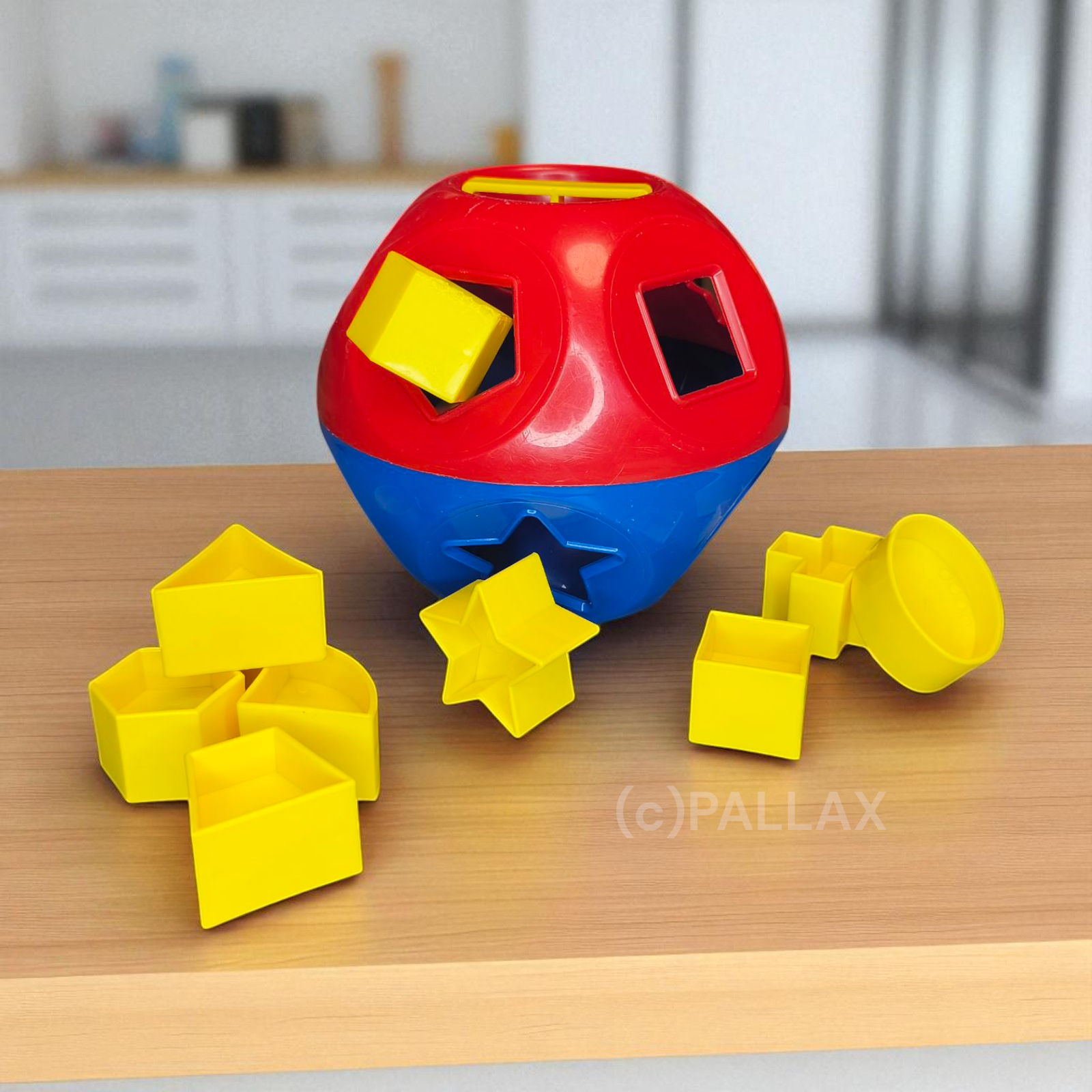 TUPPERWARE F02 KOMBI-BALL KINDER-SPIELZEUG TUPPERCARE ROT BLAU