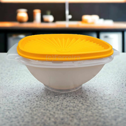 TUPPERWARE B14 TRI-STAR SONNENSCHÜSSEL 1,5 L GELB VINTAGE
