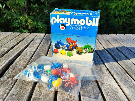 PLAYMOBIL 3208 MOTORRÄDER 1975 TOP ZUSTAND MIT OVP