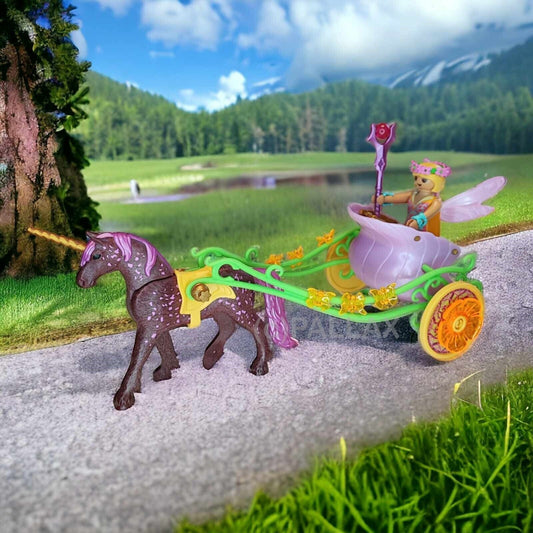 PLAYMOBIL 9136 BLUMENFEE MIT EINHORNKUTSCHE FAIRIES MAGIC MAGIE / 2017