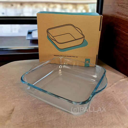 TUPPERWARE PREMIAGLASS AUFLAUFFORM 1,9 L BOROSILIKATGLAS MIKROWELLE