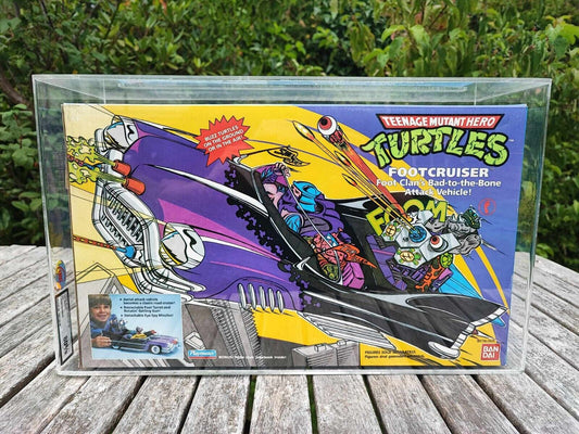TEENAGE MUTANT NINJA TURTLES FOOTCRUISER EU-BOX MISB UKG80  AFA PLAYMATES BANDAI