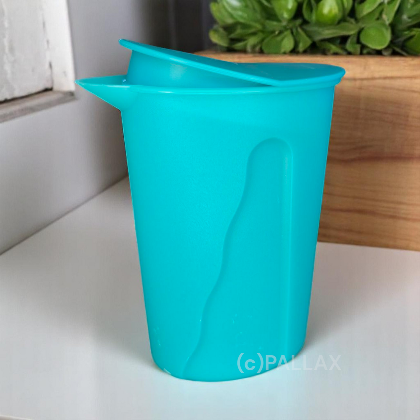 TUPPERWARE J14 JUNGE WELLE KANNE 1,0 L TÜRKIS SAFTKANNE MILCHKANNE