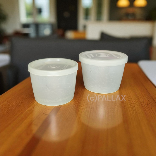 TUPPERWARE VINTAGE VORRATSDOSEN-SET 120 + 140 ML FARBLOS