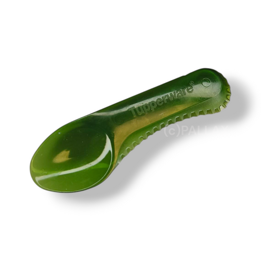 TUPPERWARE KIWI-LÖFFEL DUNKELGRÜN TRANSPARENT SONDERMODELL