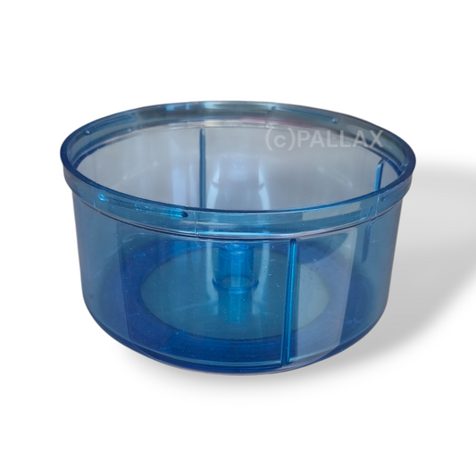 TUPPERWARE ERSATZTEIL BEHÄLTER 1,0 L BLAU FÜR QUICK-CHEF 1 D98 D115