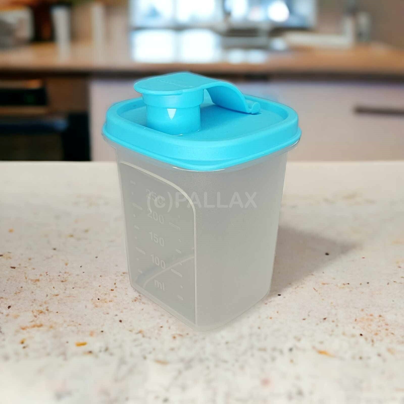 TUPPERWARE MESS & GO 250 ML MESSBECHER ERFRISCHER HELLBLAU SONDERMODELL