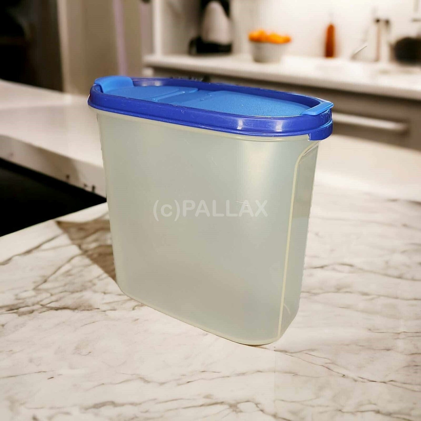 TUPPERWARE A63 EIDGENOSSE 1,7 L BLAU MIT DOPPEL-SCHÜTTKLAPPE VORRATSDOSE