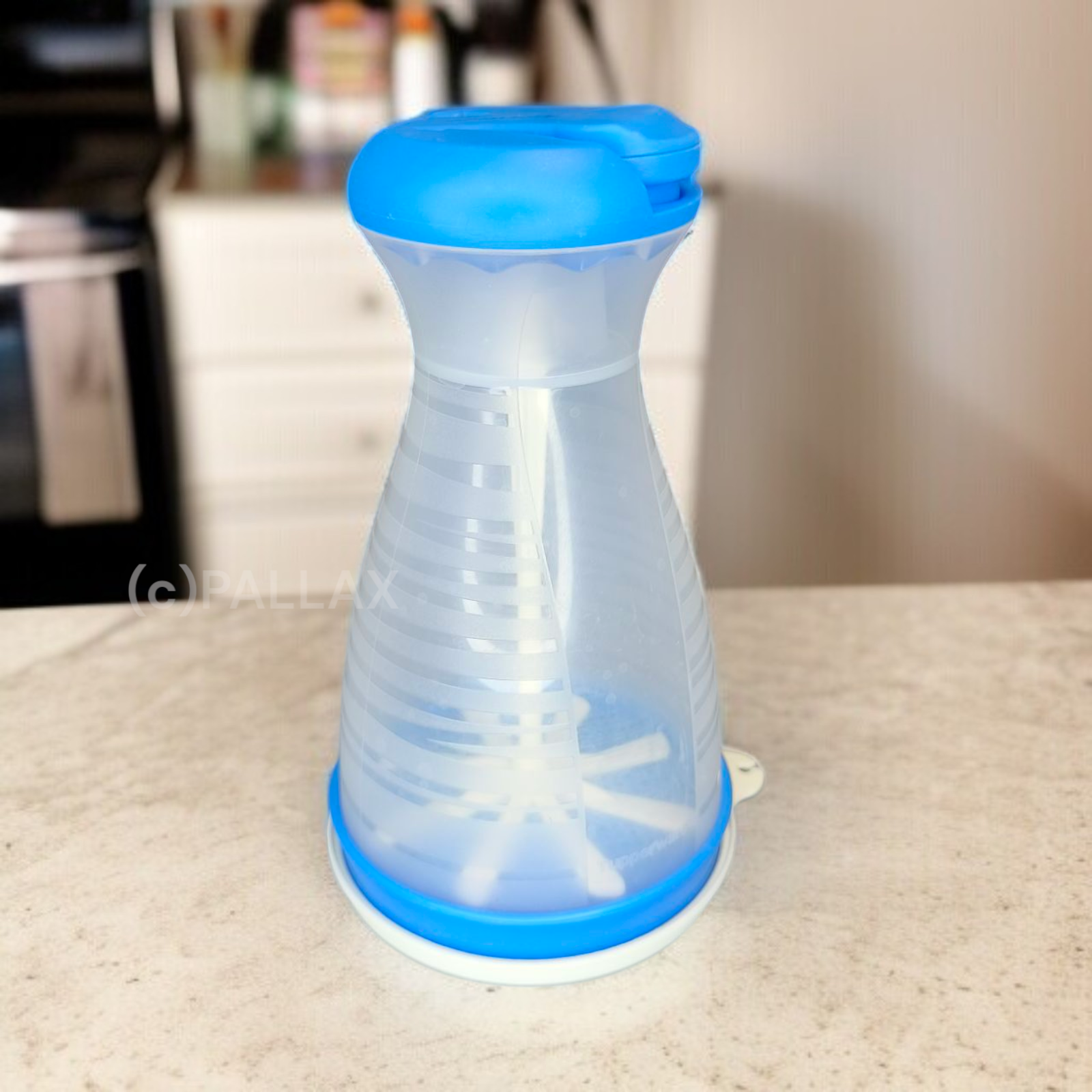 TUPPERWARE P23 COMBI-PLUS PUDERFEE BLAU WEISS PUDERZUCKER-MÜHLE