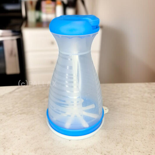 TUPPERWARE P23 COMBI-PLUS PUDERFEE BLAU WEISS PUDERZUCKER-MÜHLE