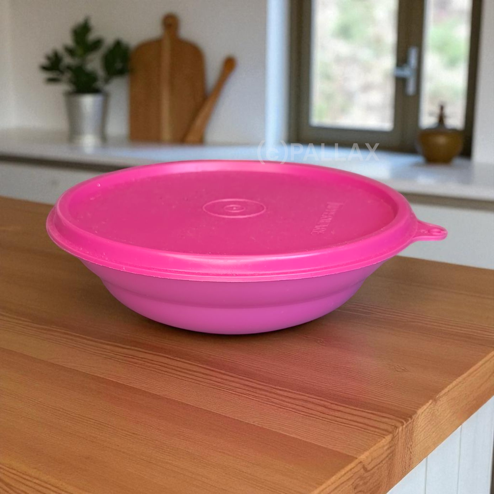 TUPPERWARE B04 SERVIERSCHALE MIT DECKEL 400 ML PINK