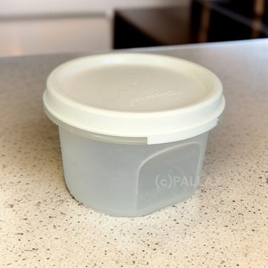 TUPPERWARE A76 EIDGENOSSE RUND 200 ML WEISS VORRATSDOSE