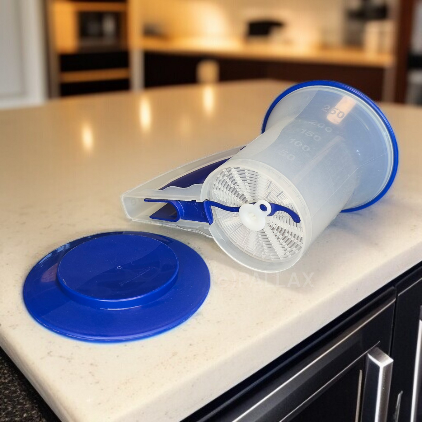 TUPPERWARE D26 RUCKI-ZUCKI BLAU PUDERZUCKER-STREUER ZUCKER