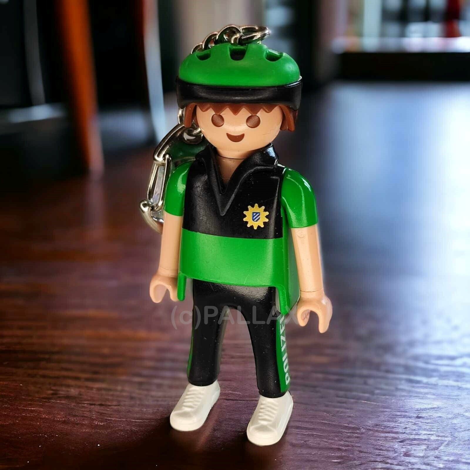PLAYMOBIL 30790172 SCHLÜSSELANHÄNGER FAHRRAD-POLIZIST / 2003