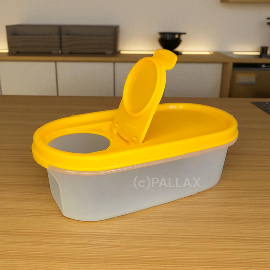 TUPPERWARE A61 EIDGENOSSE 500 ML MIT SCHÜTTKLAPPE SONNEN-GELB VORRATSBEHÄLTER