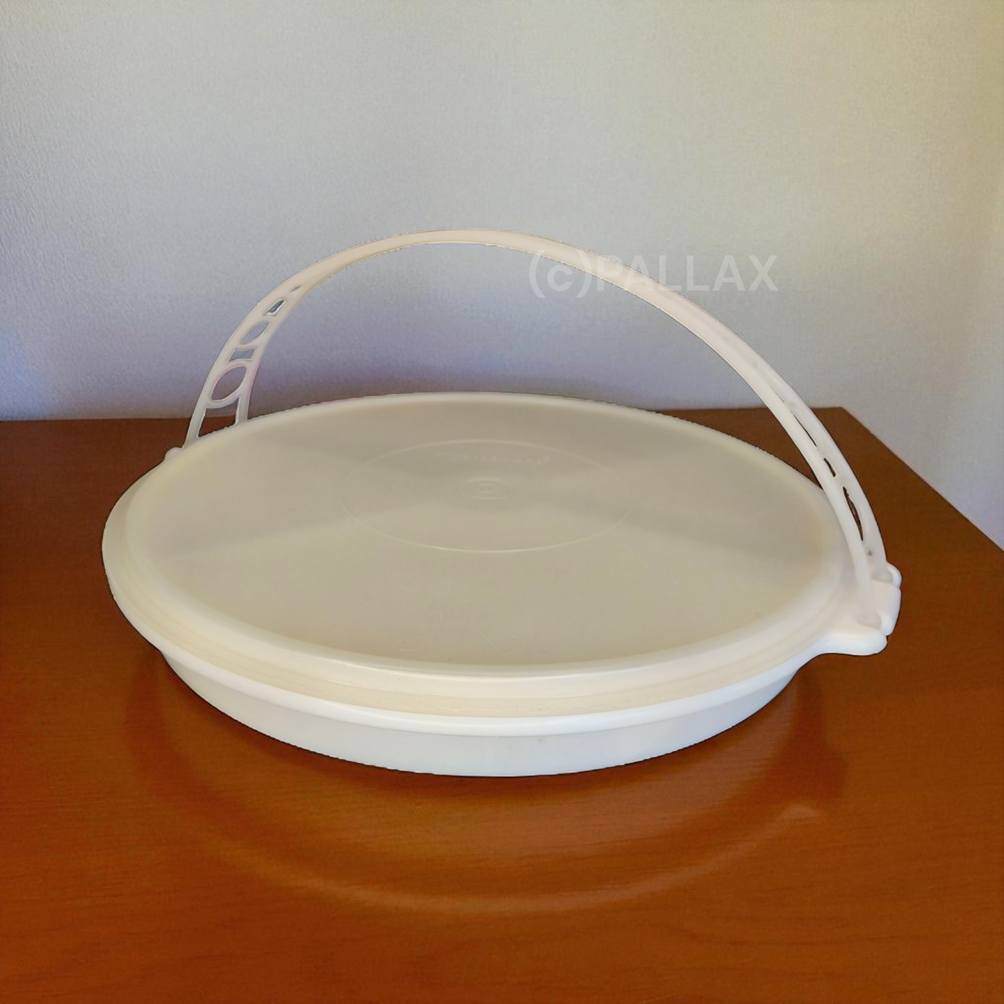 TUPPERWARE GROSSE VORSPEISENPLATTE WEISS VINTAGE