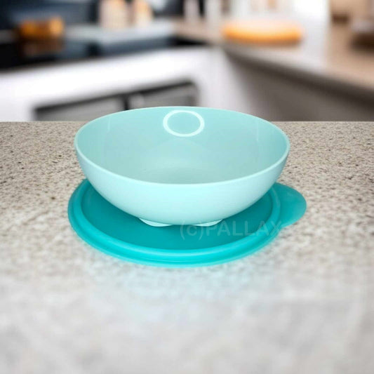 TUPPERWARE SERVIERSCHALE + FRISCHEDECKEL 700 ML HELLBLAU MÜSLI-SCHALE
