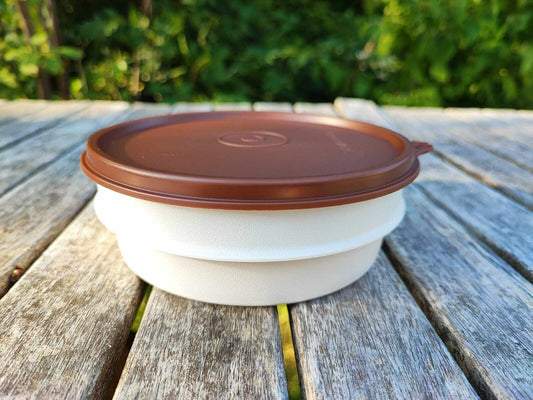 TUPPERWARE  B05 STAPEL-QUICK 500 ML SCHALE SCHÜSSEL WEISS BRAUN