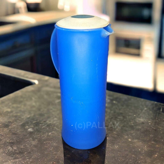 TUPPERWARE C15 THERMOWÄCHTER 1,0 L BLAU THERMOSKANNE ISOLIERKANNE