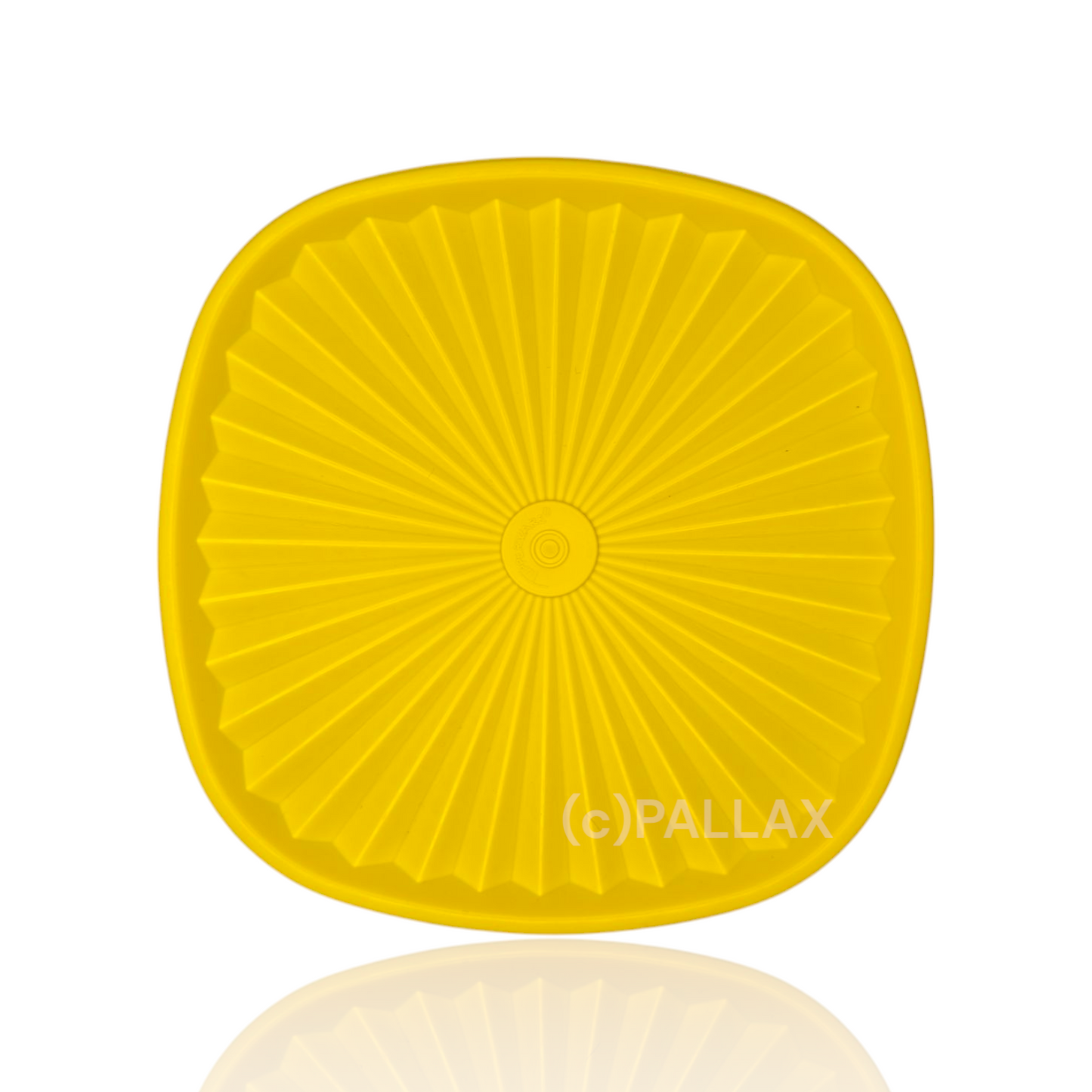 TUPPERWARE ERSATZTEIL PARTY-SONNEN-DECKEL OVAL 21 x 21 CM GELB B13