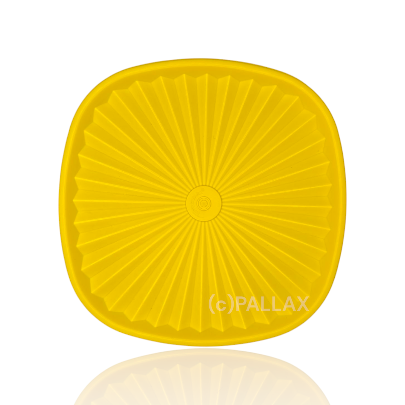 TUPPERWARE ERSATZTEIL PARTY-SONNEN-DECKEL OVAL 21 x 21 CM GELB B13