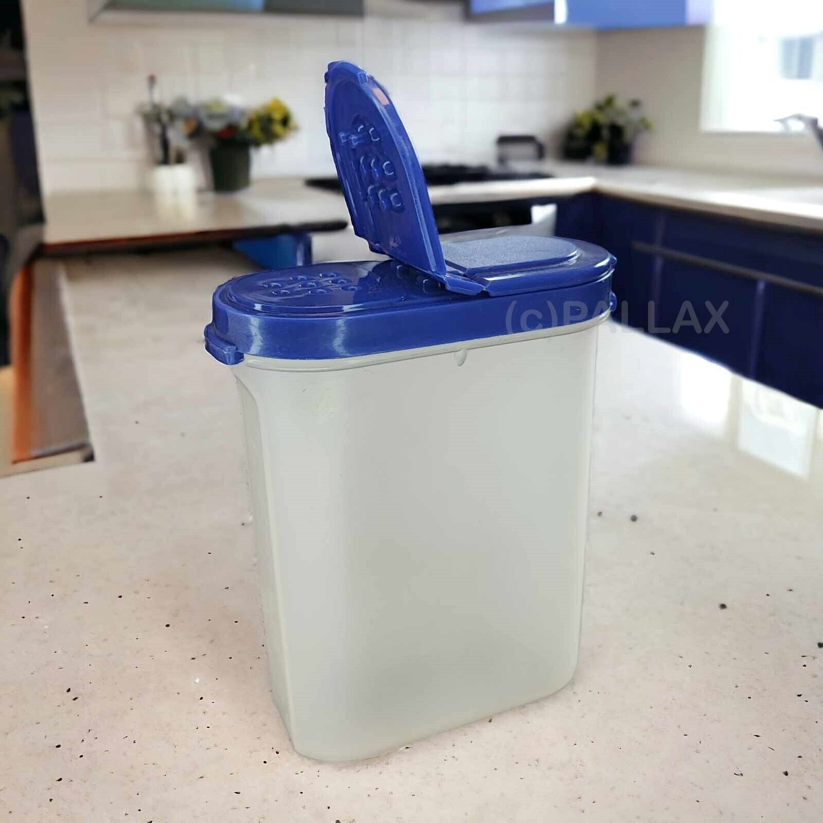 TUPPERWARE A91 GEWÜRZ-RIESE 270 ML BLAU GEWÜRZSTREUER SALZ PFEFFER