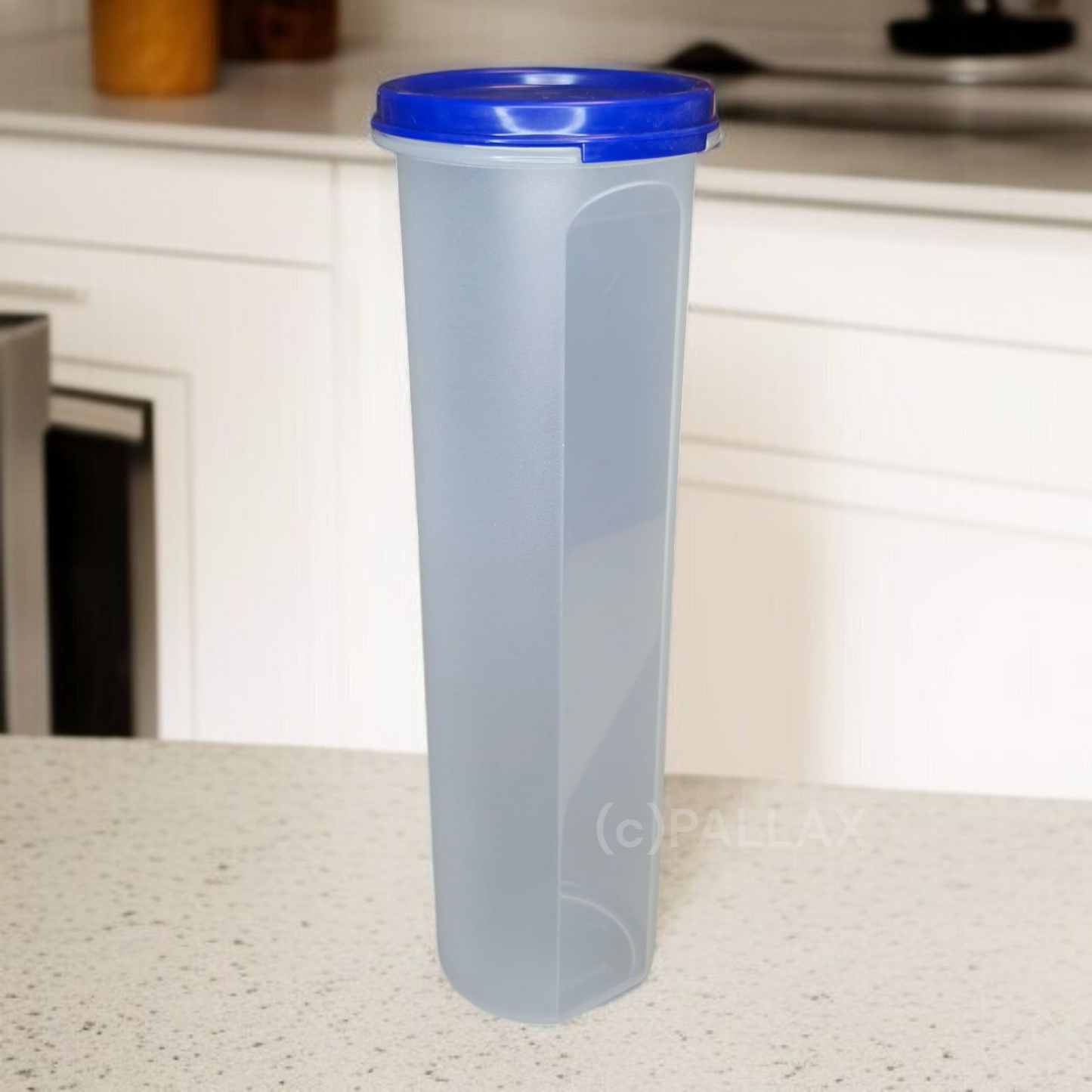 TUPPERWARE A79 CAMPANILE 1,1 L BLAU EIDGENOSSE RUND SPAGHETTI-DOSE