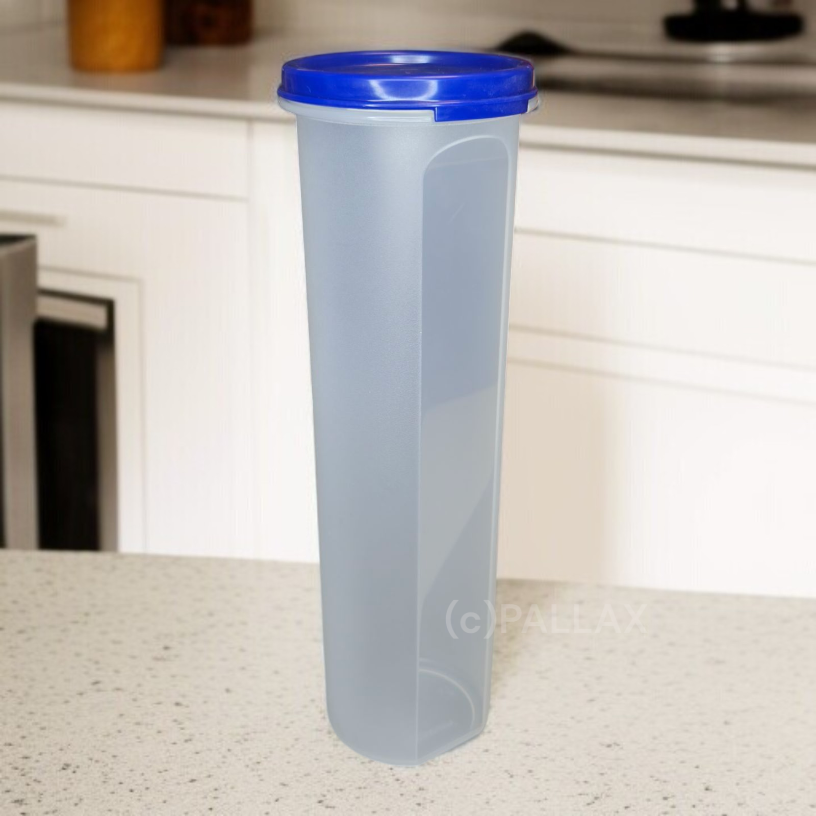 TUPPERWARE A79 CAMPANILE 1,1 L BLAU EIDGENOSSE RUND SPAGHETTI-DOSE