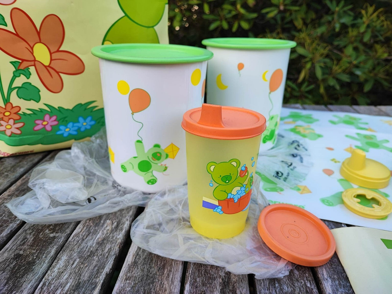 TUPPERWARE TIWI-SET KINDER-SET BINGO TRINKLERNTASSE BUCH u.v.m.
