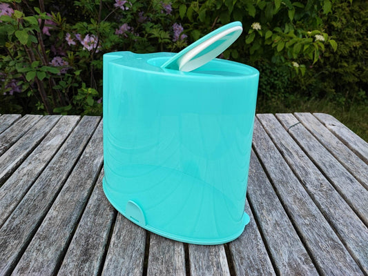 TUPPERWARE MAXIMAL 5,0 L VORRATSBEHÄLTER TROCKENVORRAT EIDGENOSSE TÜRKIS
