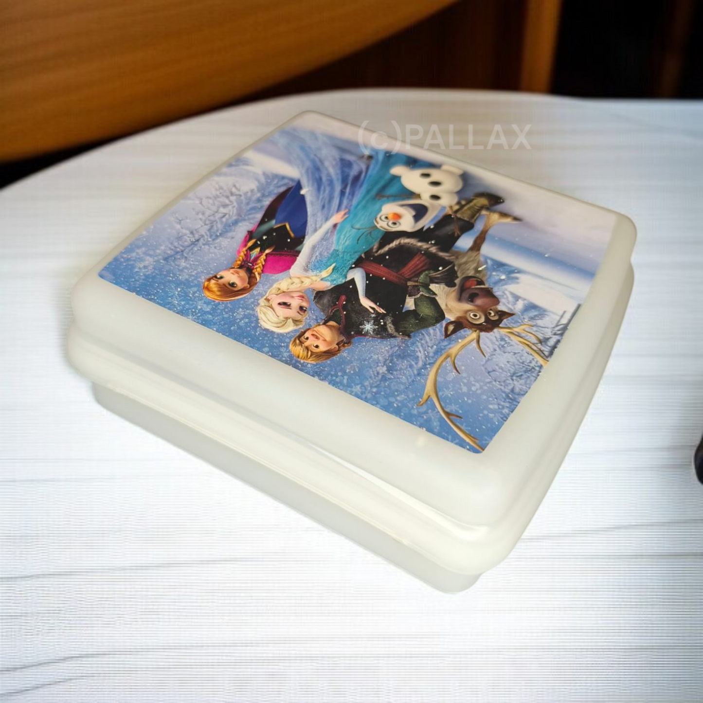 TUPPERWARE A126 SANDWICH-BOX FROZEN EISKÖNIGIN WEISS BROTDOSE VESPERBOX