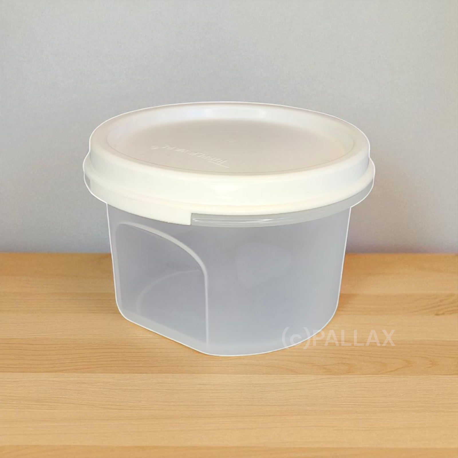TUPPERWARE A76 EIDGENOSSE RUND 200 ML WEISS VORRATSDOSE