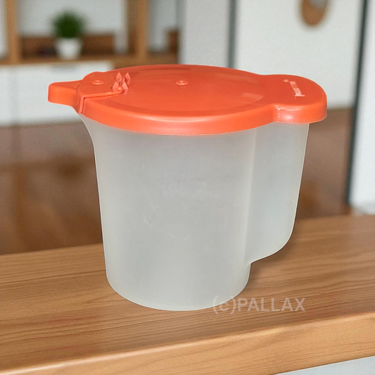 TUPPERWARE C19 MILCHKÄNNCHEN 350 ML ORANGE VINTAGE