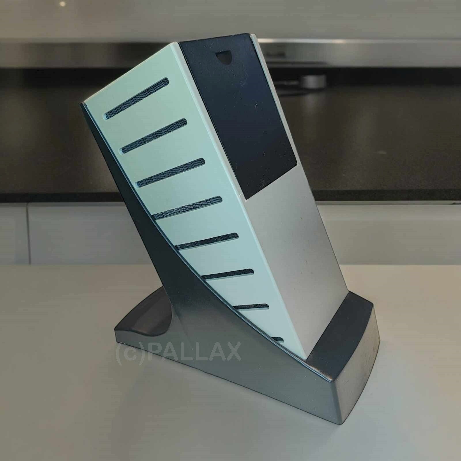 TUPPERWARE CHEF-SERIE PRO SILIKON MESSERBLOCK SCHWARZ GRAU SONDERMODELL