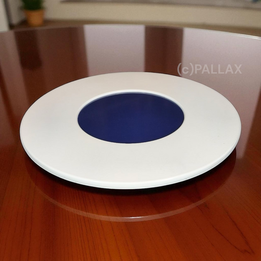 TUPPERWARE D27 PRELUDIO TOPFUNTERSETZER INDIGO WEISS HITZEFEST MELAMIN