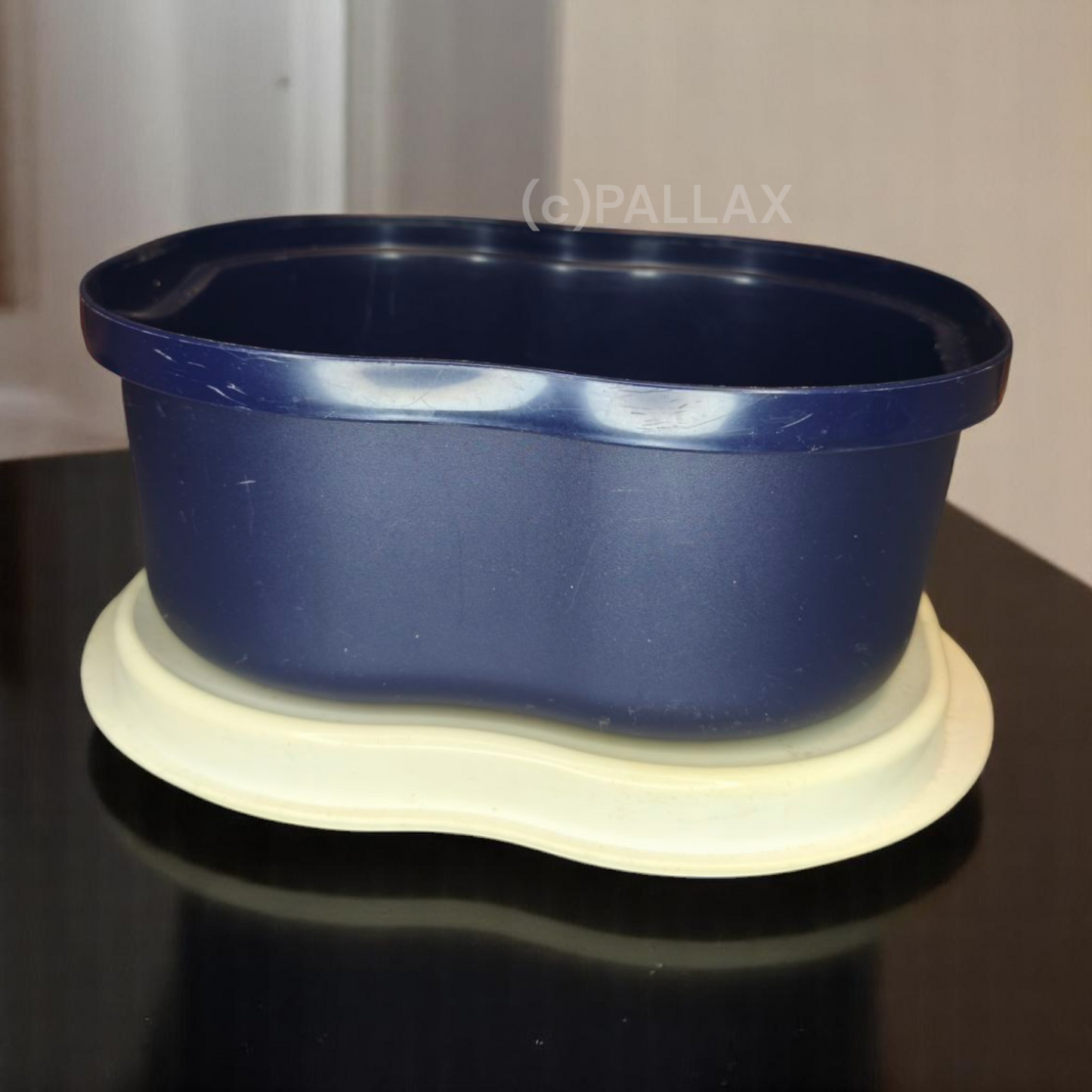 TUPPERWARE A43 KLEINER  LAIBWÄCHTER INDIGO WEISS BROTKORB BRÖTCHEN