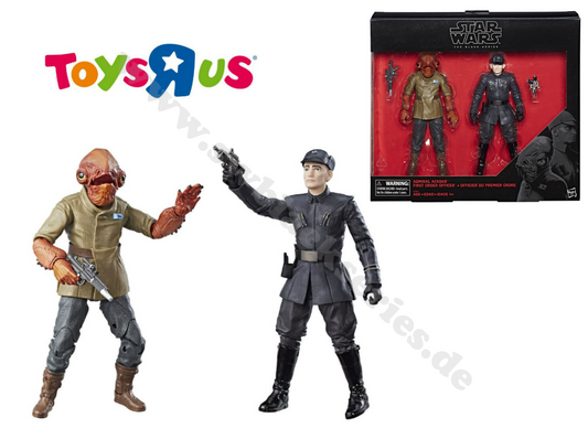 AUSPACKER - STAR WARS BLACK SERIES ADMIRAL ACKBAR + FIRST ORDER OFFICER 2-PACK