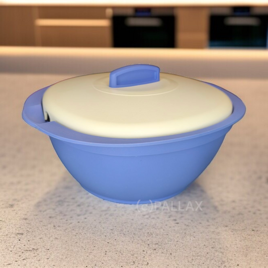 TUPPERWARE THERMO-TERRINE 1,8 L BLAU WEISS THERMOSCHÜSSEL SONDERMODELL