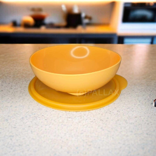 TUPPERWARE SERVIERSCHALE + FRISCHEDECKEL 700 ML ORANGE MÜSLI-SCHALE