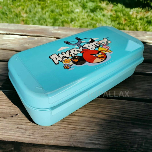 TUPPERWARE BELLEVUE 960 ML HELLBLAU ANGRY BIRDS BROTDOSE VORRATSDOSE