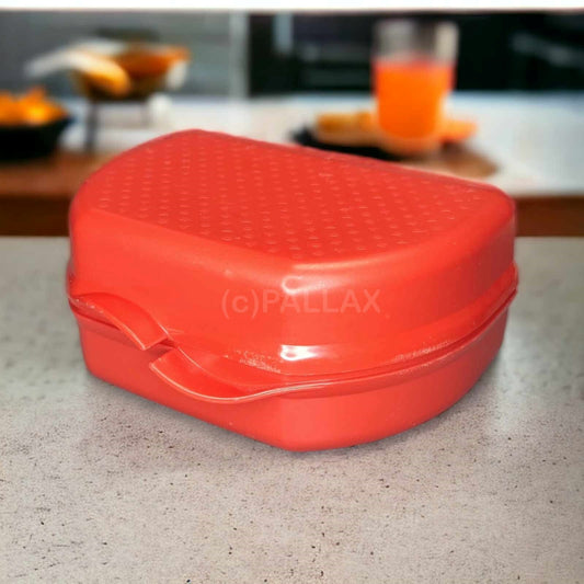 TUPPERWARE C55 SNACKY ROT BROTDOSE PAUSEN-BOX