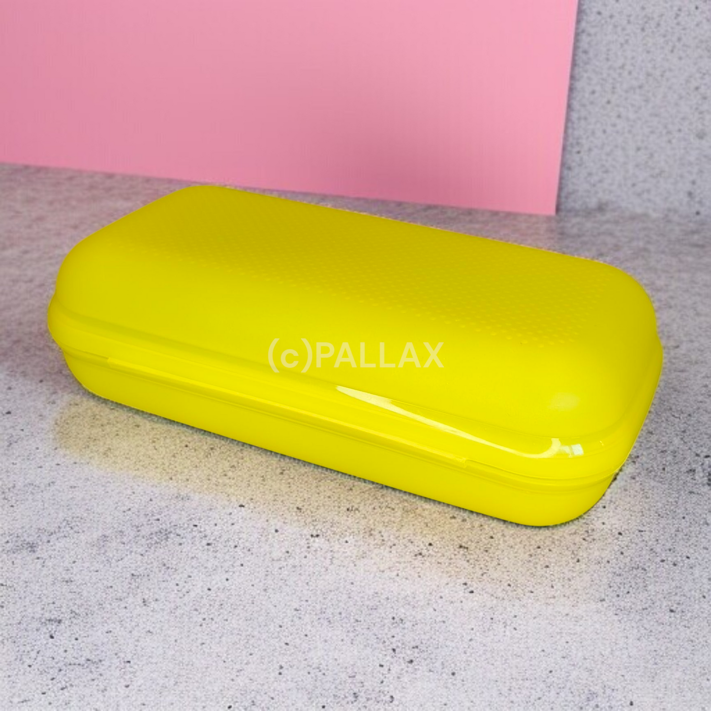TUPPERWARE A46 MAXI-TWIN GELB BROTDOSE VESPERBOX