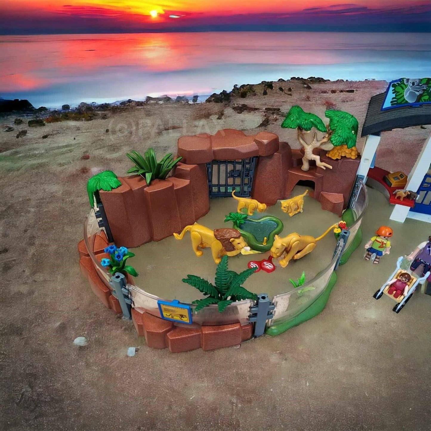 PLAYMOBIL 4850 GROSSER TIERPARK ZOO + BOX / 2010