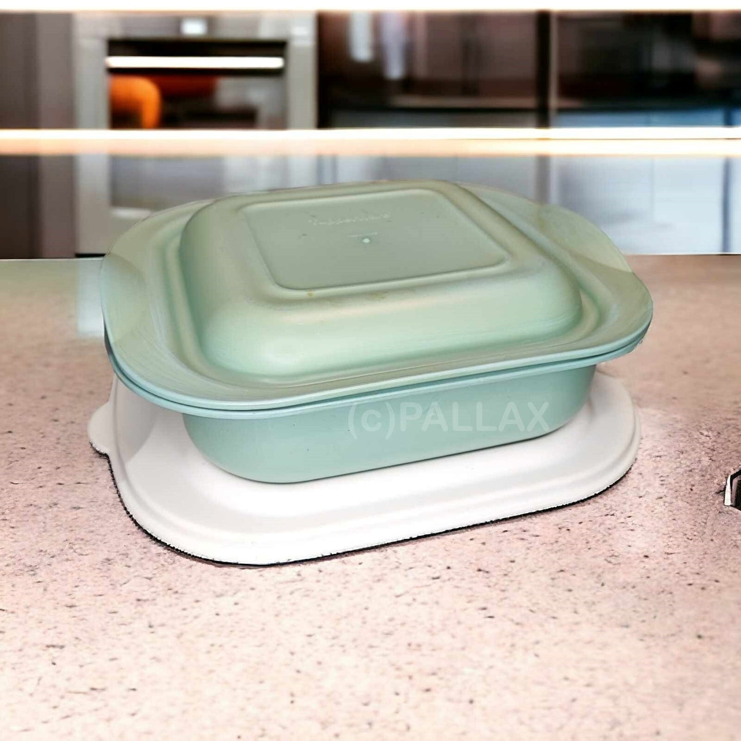 TUPPERWARE H16 ULTRA-PLUS KASSEROLLE 2,0 L QUADRTATISCH GRÜN MIT FRISCHE-DECKEL