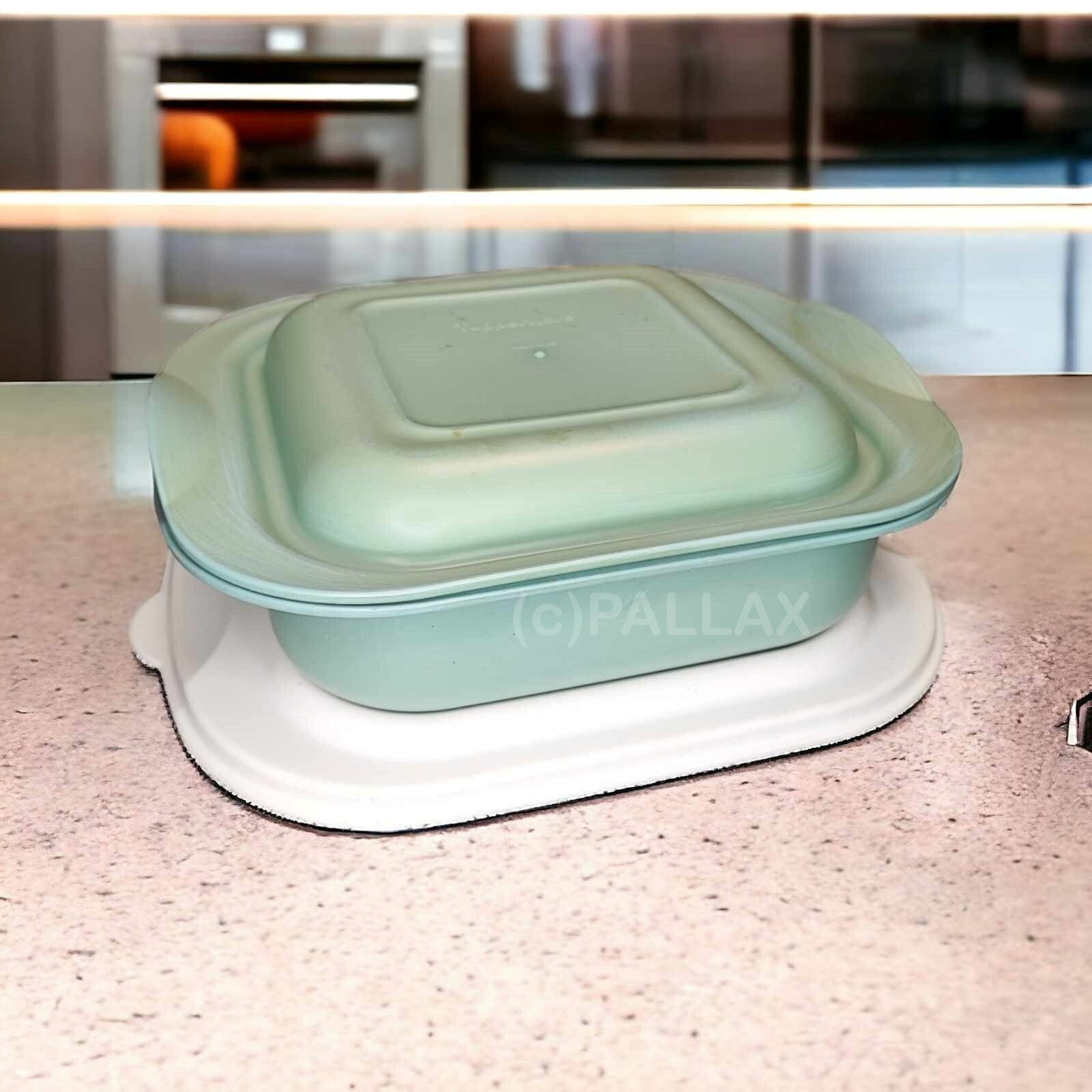 TUPPERWARE H16 ULTRA-PLUS KASSEROLLE 2,0 L QUADRTATISCH GRÜN MIT FRISCHE-DECKEL